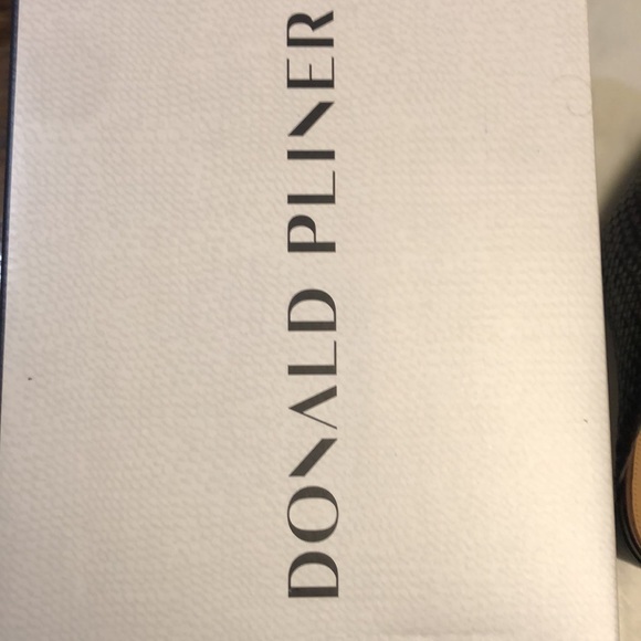 NWT DONALD PLINER Polished Calf Dark Brown Mules - Picture 3 of 7